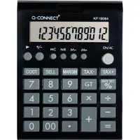 Q-CONNECT bureaurekenmachine KF19064, 12 cijfers, zwart