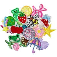 Panduro Iron-on plaatjes - 20 stuks - cute &amp; fruity