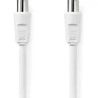 Nedis IEC (m) - IEC (v) coaxkabel | recht | wit | 5 meter