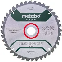 Metabo PRECISION CUT WOOD CLASSIC 628656000 Cirkelzaagblad 254 x 30 x 1.8 mm Aantal tanden: 48 1 stuk(s)