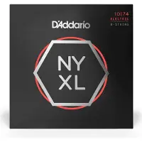 D'addario And Co STRINGS FOR ELECTRIC GUITAR 8 STRINGS NYXL1074 NICKEL NET HIGH-PITCHED LIGHT / HEAVY BASS 10-74