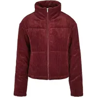 Urban Classics Tussenjas 'Corduroy Puffer Jacket' bourgogne