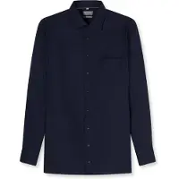 Olymp Luxor Comfort Fit Overhemd marine, Faux-uni