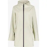 Mountain Peak Lange gevoerde dames regenjas beige 10000 mm waterkolom maat XL