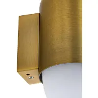 LINDBY Wandlamp buiten Pilva, dimbaar, brons / oud-messing, Aluminium, Modern, Wandlamp buiten