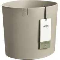 Elho Eden 30 - Bloempot voor Binnen & Buiten - 100% Gerecycled Plastic - Ø 28.2 x H 27.9 cm - Zacht taupe