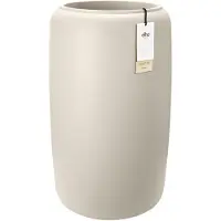 Elho Amber Beads Large 40 - Bloempot voor Binnen & Buiten - 100% Gerecycled Plastic - Ø 39.2 x H 65.7 cm - Linen white
