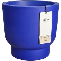 Elho Amber Grail 30 - Bloempot voor Binnen & Buiten - 100% Gerecycled Plastic - Ø 29.5 x H 28.3 cm - Royal blue