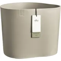 Elho Eden Aquacare Low 40 cm - Soft Taupe - B 40 x H 35 x D 40 cm