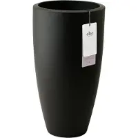 Elho June Round High 40 - Zwart - Ø39 x H 70 cm - Binnen en Buiten - 100% gerecycled kunststof