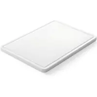 Super Merchant Snijplank - polyethyleen met hoge dichtheid - met opvanggroef voor sappen - 355x250x(H)15 mm - wit - universeel voor keuken en professioneel gebruik