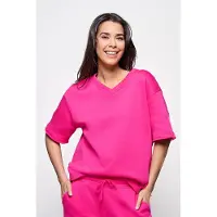 Mart Visser Caroline Tensen Emma Sweat Tee Fuchsia