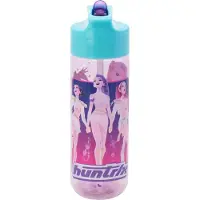 Stor Netflix's KPOP Demon Hunters Tritan Drinkfles - 540 ml – Vaatwasserbestendig & BPA-vrij - Drinkfles voor kinderen – Transparant roze/Lichtblauw