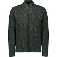 No-excess Gebreid vest donkergroen