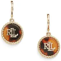 Ralph Lauren Oorbellen bruin / goud