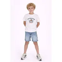 B.NOSY T-shirt met backprint wit Jongens Katoen Ronde hals Backprint - maat 116