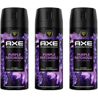 Axe Fine Fragrance Deo Spray - Purple Patchouli - 3 x 150 ml Voordeelverpakking