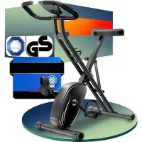 Mira Hometrainer Fiets - Hometrainers Fitness - Hometrainer - Zwart - 86cm x 44cm x 117cm