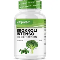 Vit4ever Broccoli-Extract - 180 Capsules - 1300 mg per Dagdosering - 13% Sulforafaan - Broccolikiemen - Hooggedoseerd - Vegan - Zonder onnodige Toevoegingen