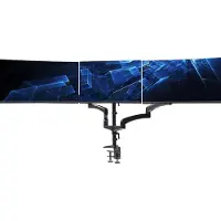 Mira MIRAMonitorarm 3 schermen - Muurbeugel - Klemdoorvoertule - Zwart - 46cm x 32cm x 20cm