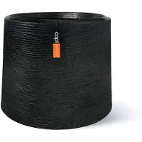 Capi Europe - Sandbag Arc Granite - 50x43 - Zwart - Bloempot Voor binnen en buiten - Beschikbaar in XL formaten - Breukbestendig - 100% Recyclebaar - Levenslang garantie - NBLS8191