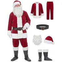 Vegaoo - Super deluxe kerstman kostuum voor volwassenen