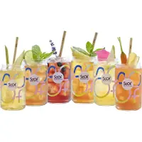 Soof Drinks Originele Frisdrankglazen - (6 stuks) - 47cl/0.47L - Professioneel Frisdrankglas - Hoge Kwaliteit Glaswerk - Speciaal voor