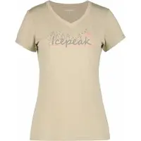 Icepeak Burnham T-shirt Met Korte Mouwen Beige XL Vrouw