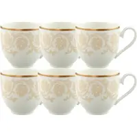 Villeroy & Boch Espressoobertassen Ivoire 70 ml Set van 6