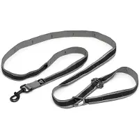 Kurgo Handsfree riem - KURGO - QUANTUM - 6 standen - 120 t/m 180 cm - Zwart