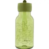 Trixie Drinkfles met print – Daring Dino - Tritan Waterfles voor kinderen – 350ml - Lekvrije Fles - Groen