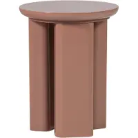 Woood Orivo Bijzettafel - Hout - Hoogglans Oudroze - 50x40x40