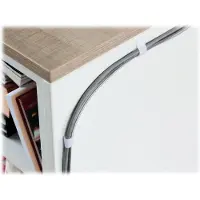 LTC Klittenband kabelbinders met plakstrip / wit (10 stuks)
