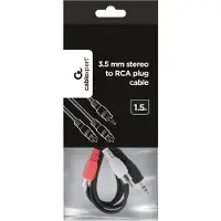 Gembird 3.5 mm stereo naar RCA audiokabel, 1.5 meter