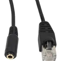 BOSSCOM RJ45 - 3,5mm Jack verlengkabel voor B&O | zwart | 5 meter