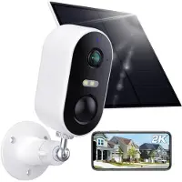 Mira Camerabewaking Draadloos - Camera - Beveiligingscamera Draadloos Buiten - Wit - 26cm x 21cm x 8cm