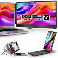 Mira Professionele Portable Monitor Pro 2024 - Full HD - 13” / 16.5” Tri-Screen - Laptop Scherm Uitbreider - Zwart - ‎36cm x 21cm x 4cm