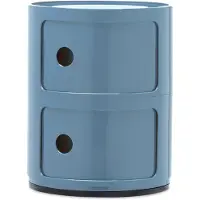 Kartell Componibili, opbergbox met 2 compartimenten, lichtblauw