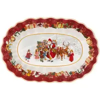 Villeroy & Boch Serveerschaal Villeroy &amp; Boch Toy's Fantasy Santa and Kids, 430 ml (29 x 19 x 4,9 cm)