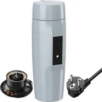 Mira Draagbare Waterkoker – 350 ML - Mini Waterkoker - Portable Reis Waterkoker - Lichtgrijs - 22cm x 9cm x 9cm
