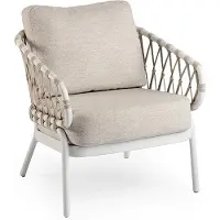 Tierra Outdoor Natal Low Diningstoel Creme White