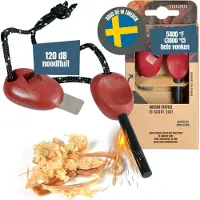 Mira Fire kit - Firesteel - Vuurmaker - Rood - 24cm x 9cm x 3cm