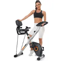 Mira Hometrainer Fiets - Hometrainers Fitness - Hometrainer - Zilver - 72cm x 39cm x 104cm