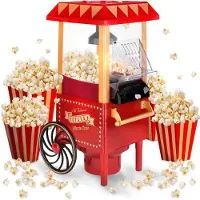 Mira Popcornmachine - Popcornmachine - Popcornmachine Princess - Rood - 42cmx26cmx21cm