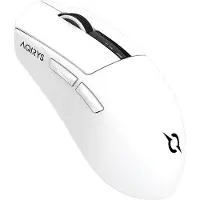 Aqirys Zephyr White Gaming Muis – Draadloze Muis met RGB Verlichting – Ergonomisch, Precisie en Snelheid voor Gamers