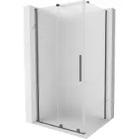 Mexen Velar schuifdouchecabine 110 x 75 , matglas, gun metal - 871-110-075-31-95