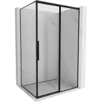 Mexen Rox schuifdeur douchecabine rechts 120 x 70 , zwart frame, zwart - 8C2-120-070-70-70-P