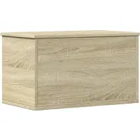 vidaXL Opbergbox 60x35x35 cm bewerkt hout sonoma eikenkleurig