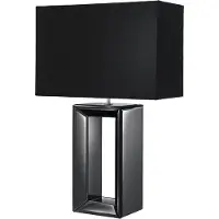 Searchlight Zwarte schemerlamp Mirror