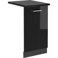 Vicco Vaatwasserfrontpaneel R-Line Zwart hoogglans 45 cm , WB Antraciet, Model 54967